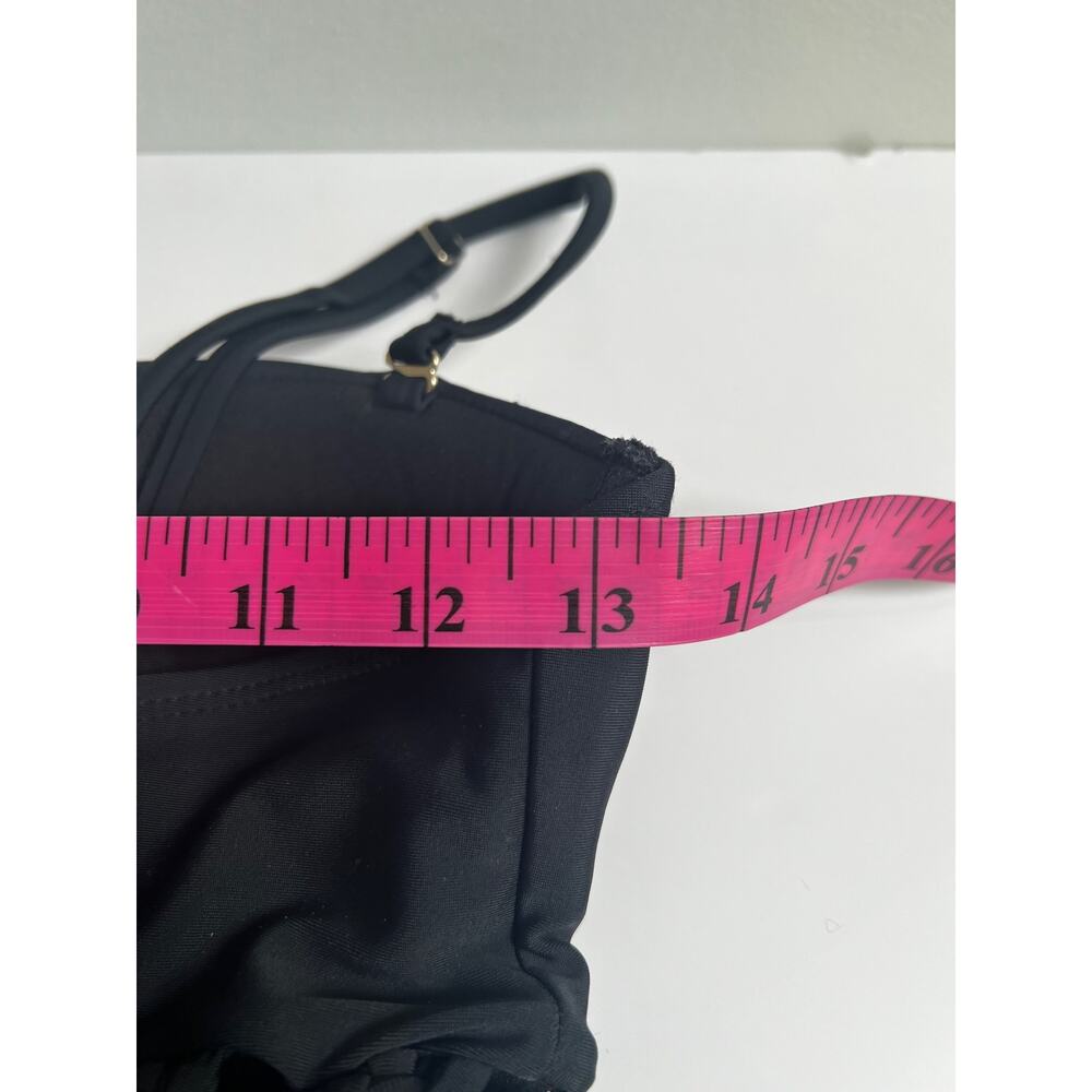 River Island Black One Piece Swimsuit/UK12/US8 - Picture 5 of 9